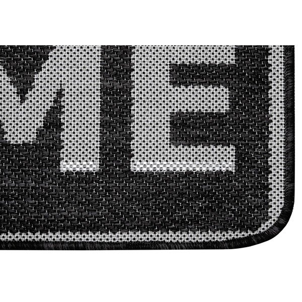 Antracytowa wycieraczka Hanse Home Weave Smiley Welcome, 50x80 cm-image-1