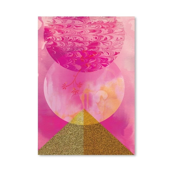 Plakat Golden Pink, 30x42 cm