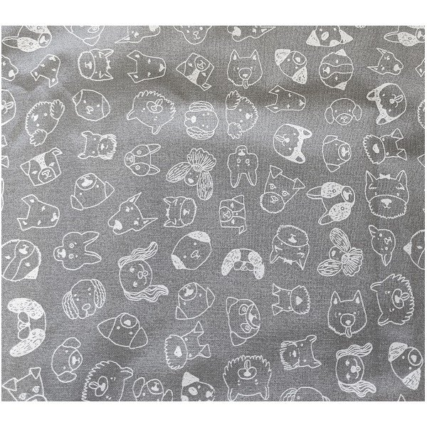 Szare bawełniane legowisko 75x60 cm Max – Petsy-image-1