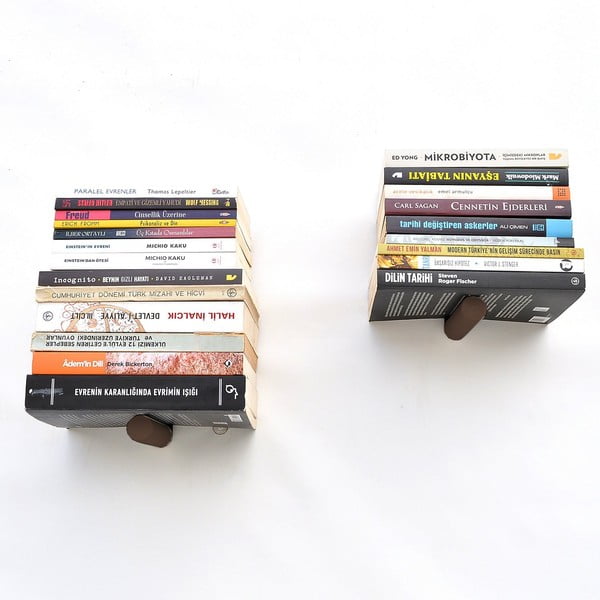 Czarne metalowe półki zestaw 2 szt. 21 cm Rod – Kalune Design-image-4