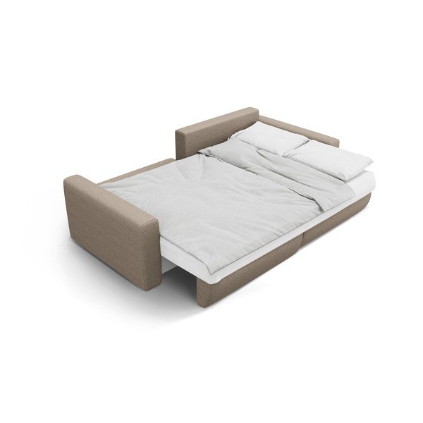 Jasnobrązowy rozkładany narożnik ze schowkiem Belfast – Cosmopolitan Design-image-4