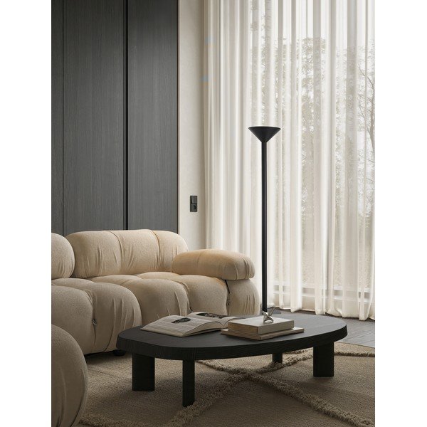 Metalowa lampa stojąca w kolorze matowej czerni (wysokość 165 cm) Tazu – Nova Luce-image-1