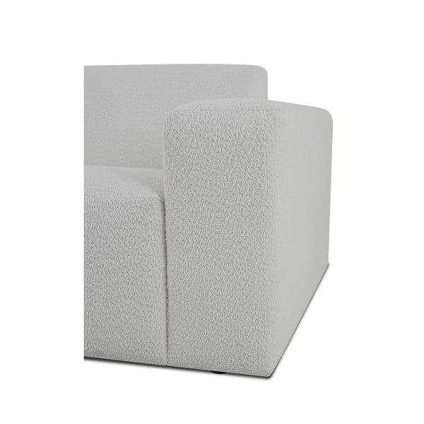Biały narożnik z materiału bouclé (lewostronny) Roxy – Scandic-image-3
