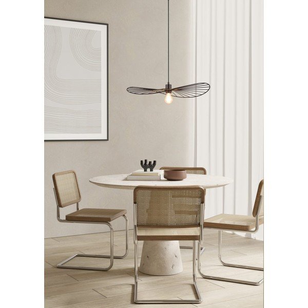 Lampa wisząca w kolorze matowej czerni ø 60 cm Chapeau – Reality-image-1