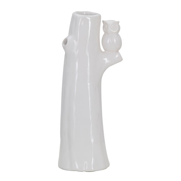 Biały wazon ceramiczny Mauro Ferretti Gufo, wys. 24 cm