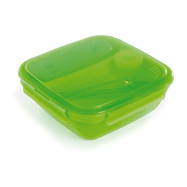 Zielony pojemnik na lunch ze sztućcami i z wkładem chłodzącym Snips Lunch, 1,5 l-image-2