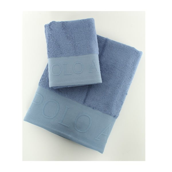 Komplet 2 ręczników Towel US Polo Blue, 50x90 i 90x150 cm