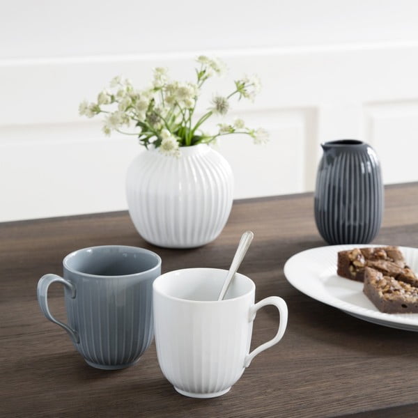 Biały porcelanowy kubek Kähler Design Hammershoi, 330 ml-image-1