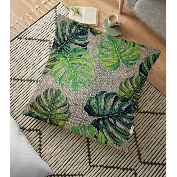 Poszewka na poduszkę z domieszką bawełny Minimalist Cushion Covers Banana Leaves, 70x70 cm