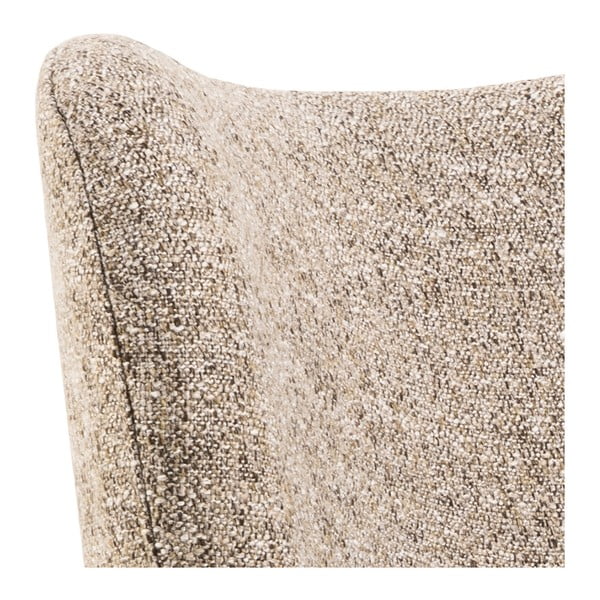 Beżowy fotel z materiału bouclé Elmont – Actona-image-4