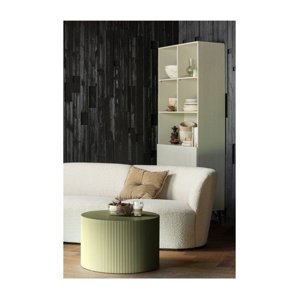 Okrągły stolik w kolorze khaki ø 60 cm Sanne – WOOOD-image-1