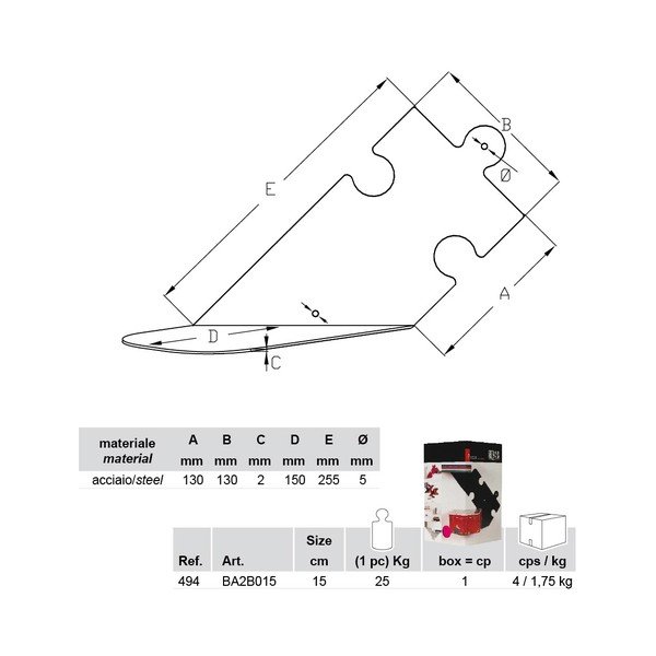 Półka Puzzle, czarna-image-4