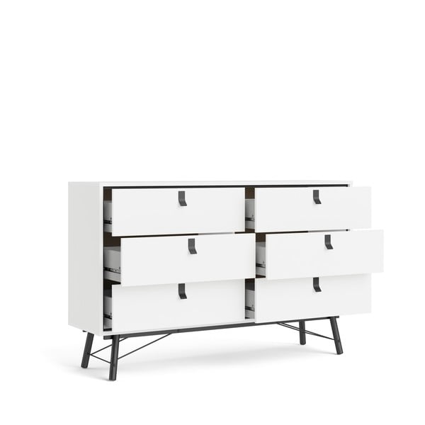 Biała komoda Tvilum Ry, 150 x 95 cm-image-3