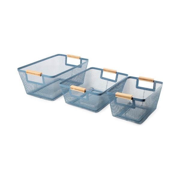Metalowe koszyki druciane zestaw 3 szt.  – Compactor-image-1