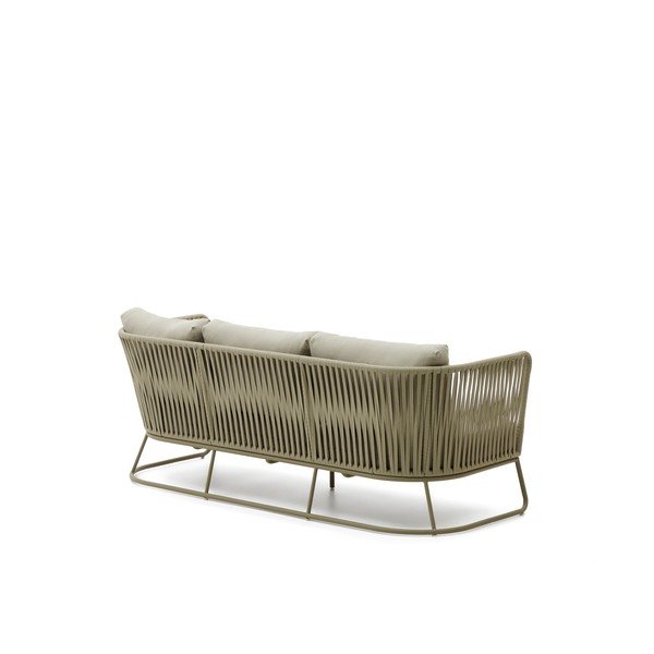 Stalowa sofa ogrodowa w kolorze khaki Saconca – Kave Home-image-2