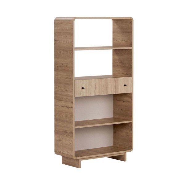 Regał w dekorze dębu w jasnym naturalnym kolorze 78x153x34 cm Senza – Nordure