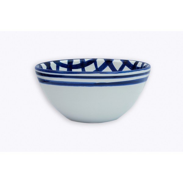 Niebiesko-biała miska ceramiczna Tierra Bella Lines, ø 23 cm