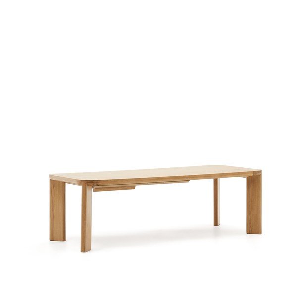 Rozkładany stół z blatem w dekorze dębu z dodatkowym blatem 100x240 cm Jondal – Kave Home