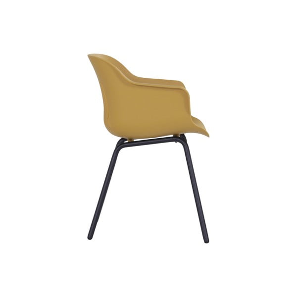 Plastikowe krzesła ogrodowe w kolorze ochry zestaw 2 szt. Jill Rondo – Hartman-image-3