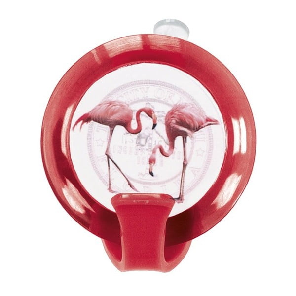 Czerwony haczyk łazienkowy Kleine Wolke Flamingo