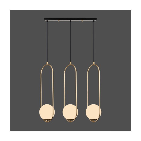 Lampa wisząca w kolorze złota Squid Lighting Arch, wys. 146 cm-image-1