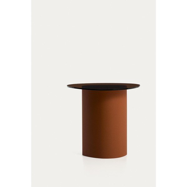 Stolik ze szklanym blatem 47x48 cm Olir – Kave Home-image-4