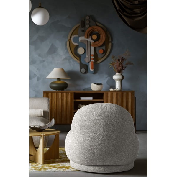 Jasnoszary fotel Ovo – Miuform-image-2