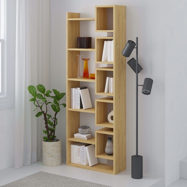 Regał w dekorze dębu 60x168,5 cm Eladi – Marckeric-image-4