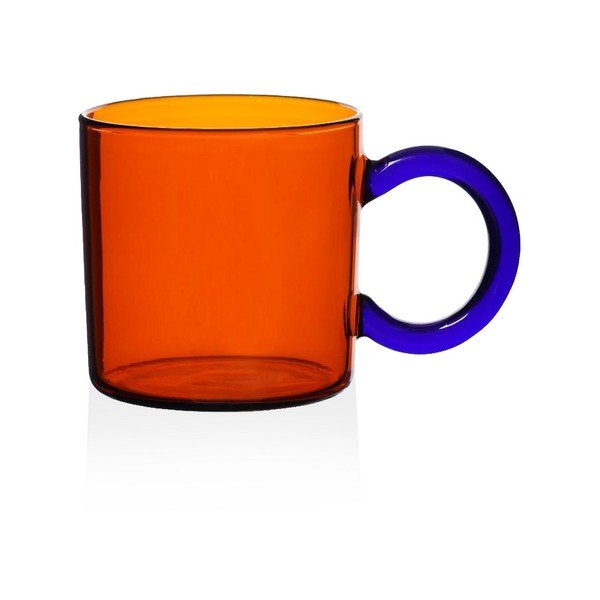 Pomarańczowy szklany kubek 300 ml – Hermia