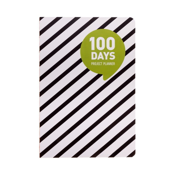 Organizer Languo 100 Days Black/White, w prążki
