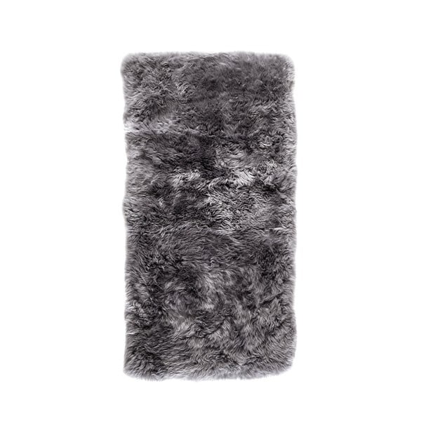 Szary dywan z owczej skóry Royal Dream Zealand Natur, 140x70 cm