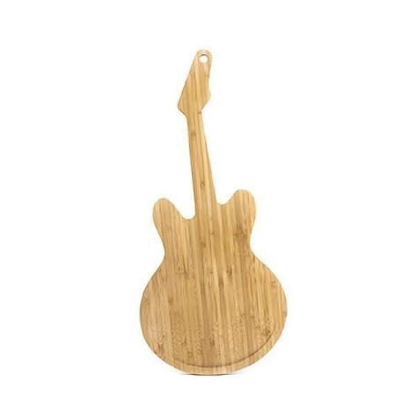 Bambusowa deska do krojenia w kształcie gitary Kikkerland Guitar