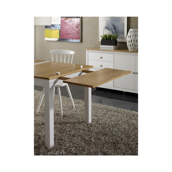 Dodatkowy blat do stołu z litego drewna sosnowego Marckeric Jade