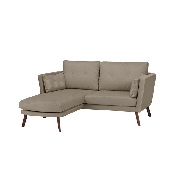 Ciemnobeżowy sofa 3-osobowa Mazzini Sofas Elena, z szezlongiem po lewej stronie-image-4