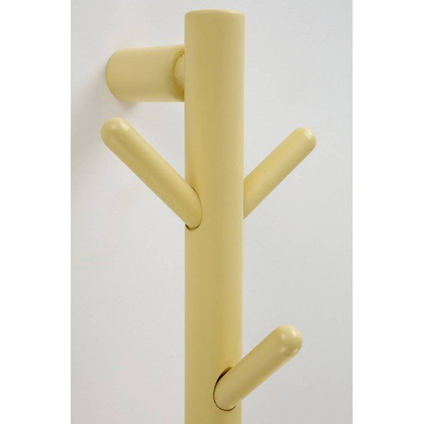 Jasnożółty wieszak ścienny z litego drewna sosnowego 21 cm Eddison – Jotex-image-2