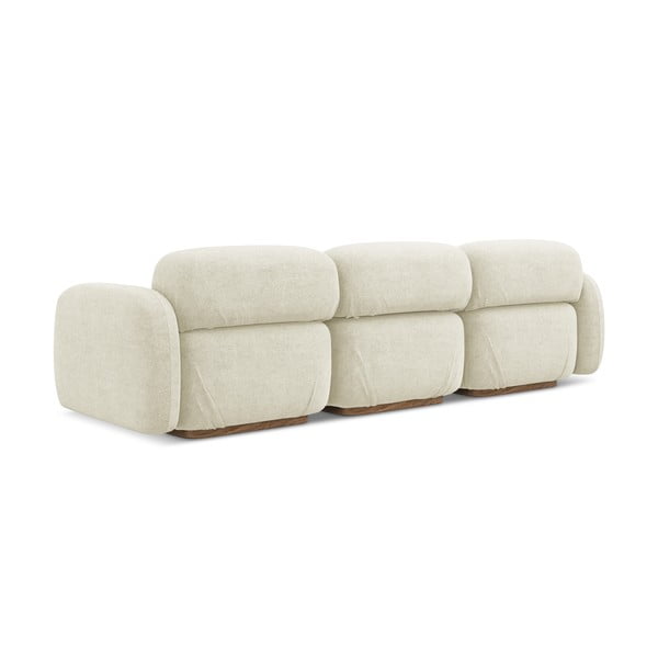 Kremowa sofa modułowa z materiału bouclé 270 cm Ailani – Makamii-image-3