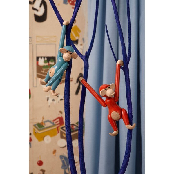 Figurka z litego drewna (wysokość 9,5 cm) Monkey Mini – Kay Bojesen Denmark-image-1