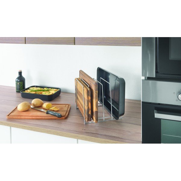 Stojak ze stali nierdzewnej na pokrywki Nevada – Metaltex-image-1