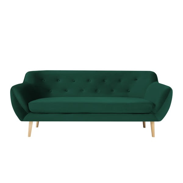 Zielona sofa 3-osobowa Mazzini Sofas Amelie