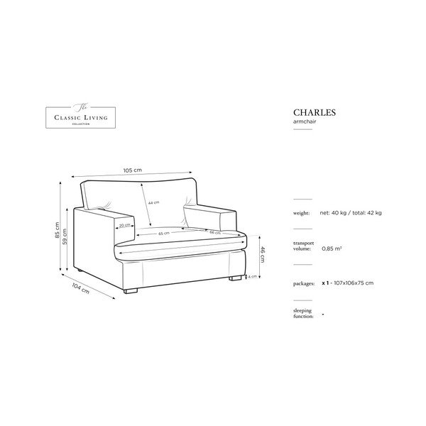 Szary fotel Windsor & Co Sofas Daphne-image-2