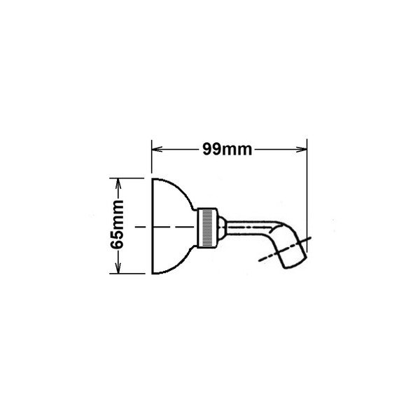 Uchwyt na słuchawkę prysznicową z mosiądzu w kolorze srebra z połyskiem ø 6,5 cm – Sapho-image-1