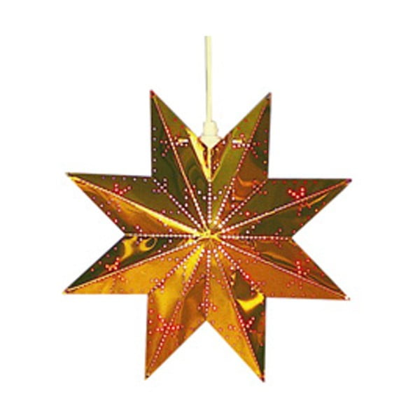 Metalowa gwiazda świecąca w barwie miedzi Best Season Brass Star Classic