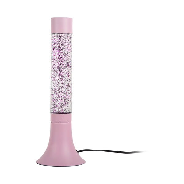 Różowa lampa stołowa ze szklanym kloszem (wysokość 37,5 cm) Astro Glittler – Leitmotiv