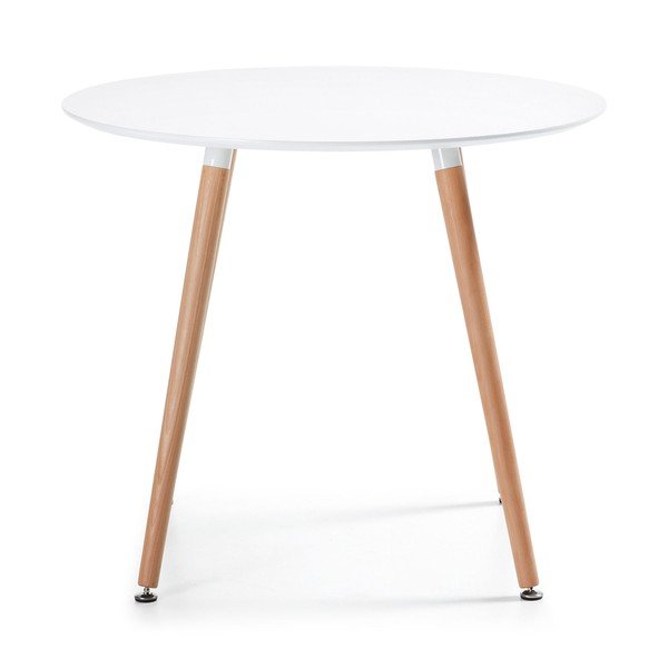 Stół do jadalni z drewna bukowego Kave Home Daw, ⌀ 100 cm-image-2