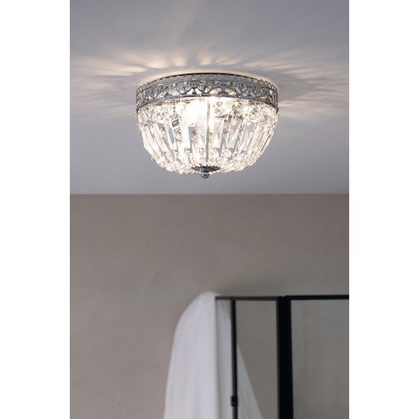 Lampa sufitowa w kolorze srebra ze szklanym kloszem Etienne – Markslöjd-image-3