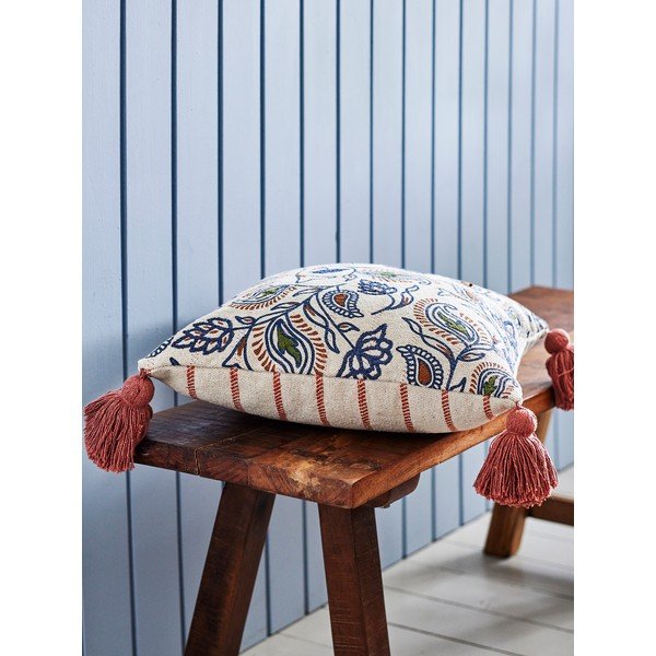Poduszka dekoracyjna z bawełny z recyklingu 45x45 cm Paisley – Bloomingville-image-1