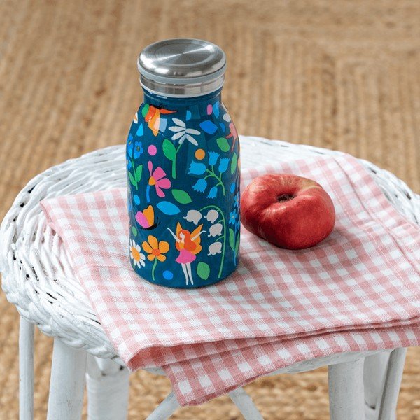 Niebieska butelka dla dzieci ze stali nierdzewnej 250 ml Fairies in the Garden – Rex London-image-1