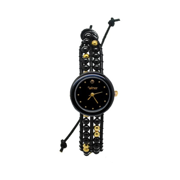 Zegarek z koralikami Classic, Black Russian