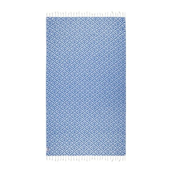 Niebieski ręcznik hammam Kate Louise Bonita, 165x100 cm