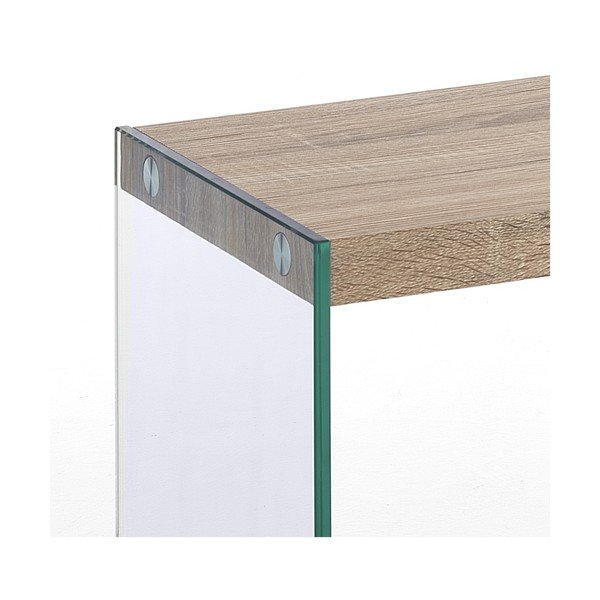 Szklana szafka pod TV w naturalnym kolorze 120x45x29,5 cm Nancy – Tomasucci-image-3